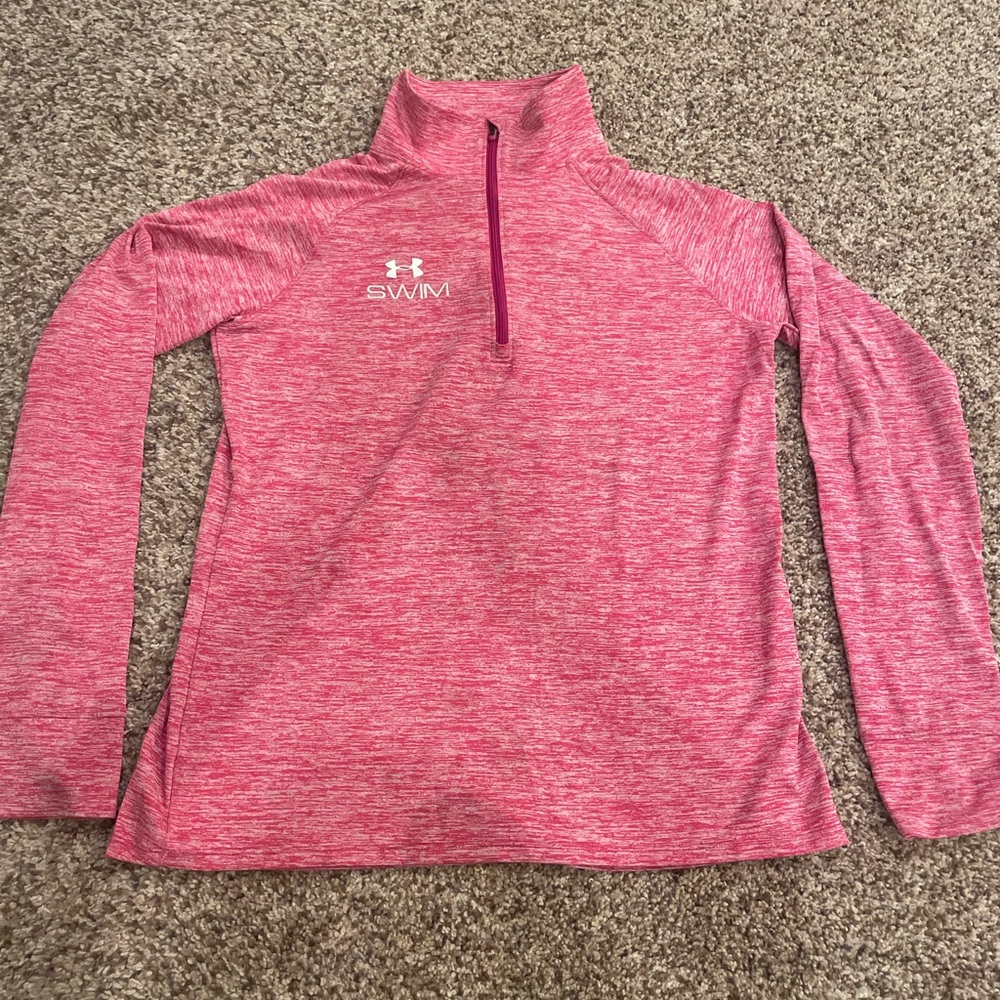 Under Armour Women’s Pink “Swim” Quarter Zip